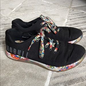 Nobull black daisy trainers